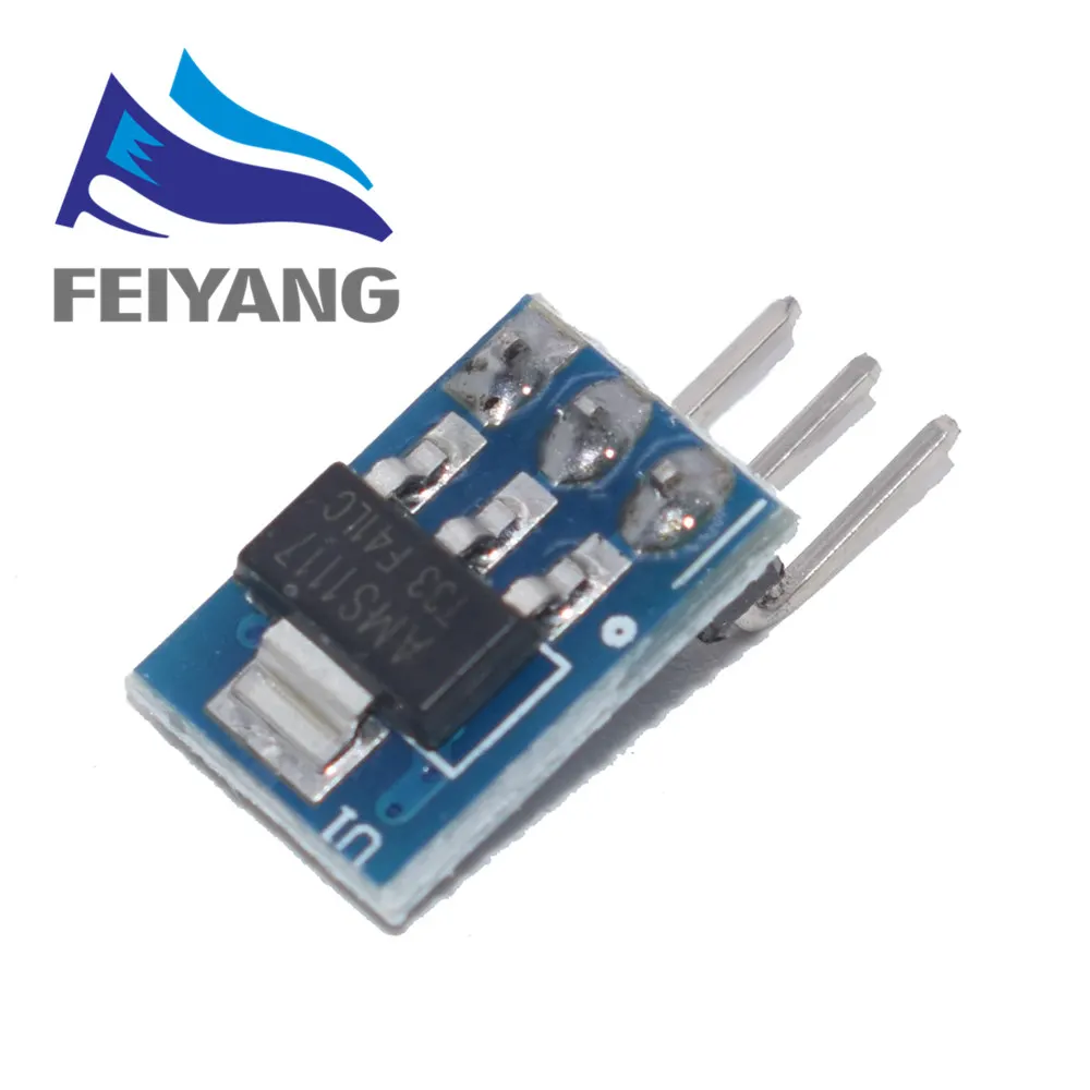 10PCS//LOT DC 5V to 3.3V Step-Down Power Supply Module AMS1117-3.3 LDO 800MA