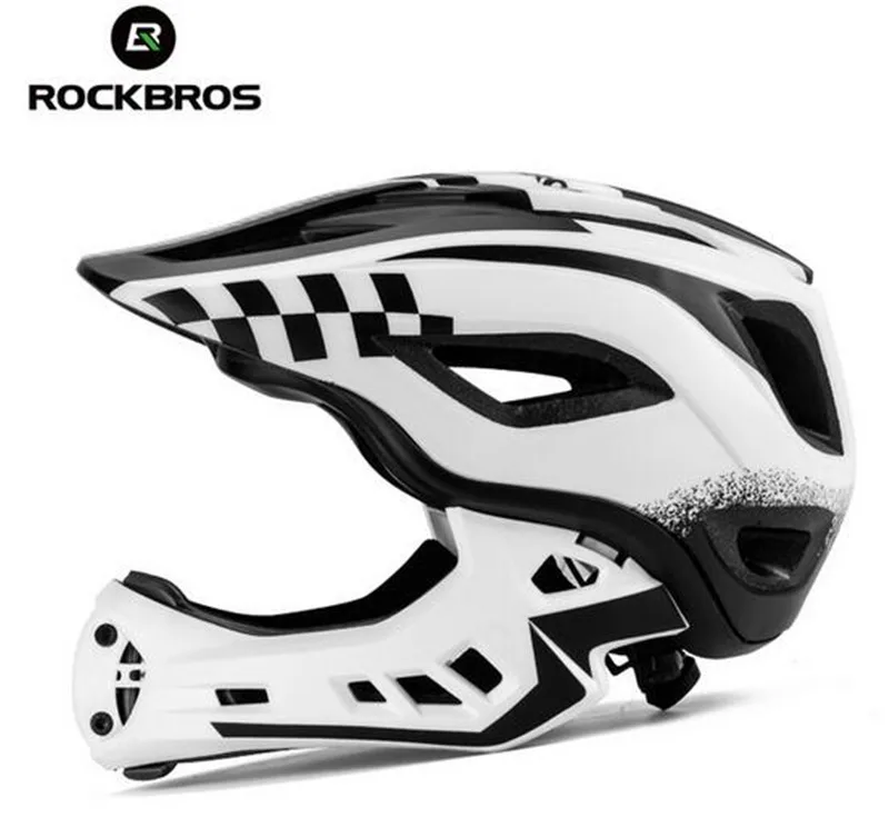 

ROCKBROS 2 In 1 Bike Bicycle Cycling Helmets EPS Parallel Car Motorcycle Children Sport Safety Hats Full Covered Child Helmets
