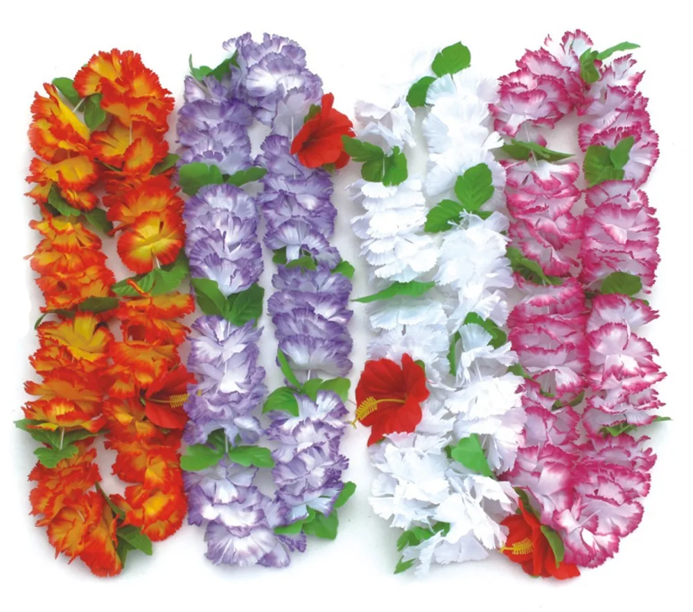 10pcs/lot Hawaiian leis Party Supplies Garland Necklace Colorful Fancy