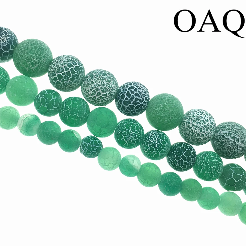 

4-12mm Dull Polish Green Dream Carnelian Beads Natural Stone Beads Fire Dragon Veins Stone Beads For Jewelry Making