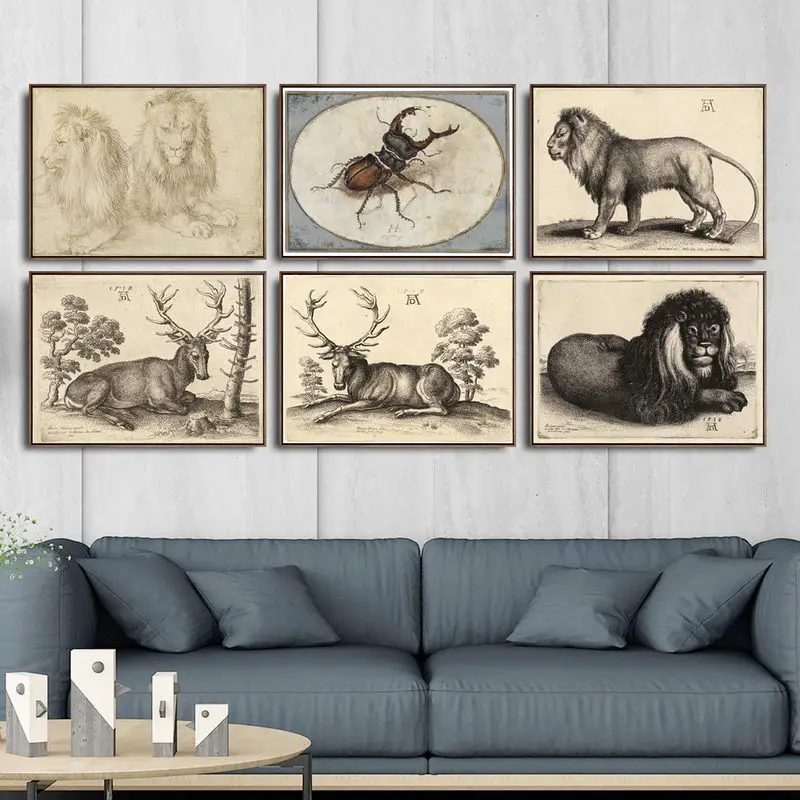

Home Decoration Print Canvas Art Wall Pictures for Living Room Poster Canvas Printings Paintings German Albrecht Durer