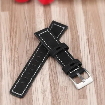 

42mm 46mm Genuine Leather Wristband Strap Wear Resistant Watchband Holes Replacement Bracelet Strap Band for Samsung Galaxy