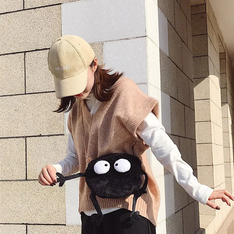 Модная женская сумка мессенджер Harajuku с милым мультяшным монстром новая забавная