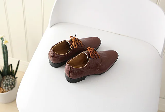 New Spring Autumn Kids Pu Leather Shoes Boy Baby Soft Bottom Toddler Sneakers Children Non-slip Casual Flat Shoes A968 5