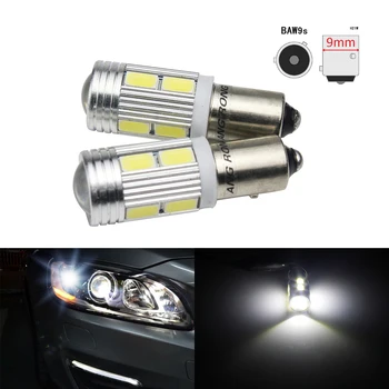 

ANGRONG 2pcs 12146 HY21W BAW9s 10SMD White LED Bulb Indicator Turn Signal Reverse Light