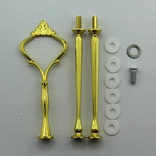 Дешевая-3 яруса серебро или золото большая корона для свадьбы и вечерние инструменты для украшения торта силиконовые формы