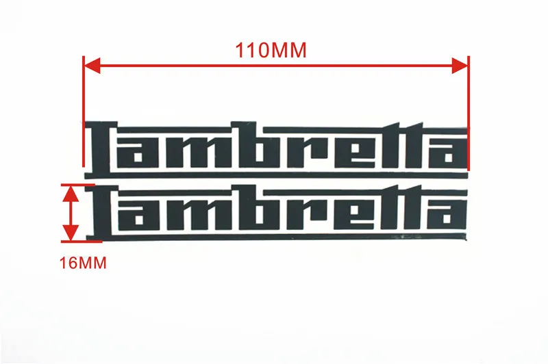 Мотоцикл Lambretta хромированной латуни Стикеры Танк Pad Стикеры мультфильм автомобиль обложки Стилизация Стикеры s наклейки для Lambretta Стикеры