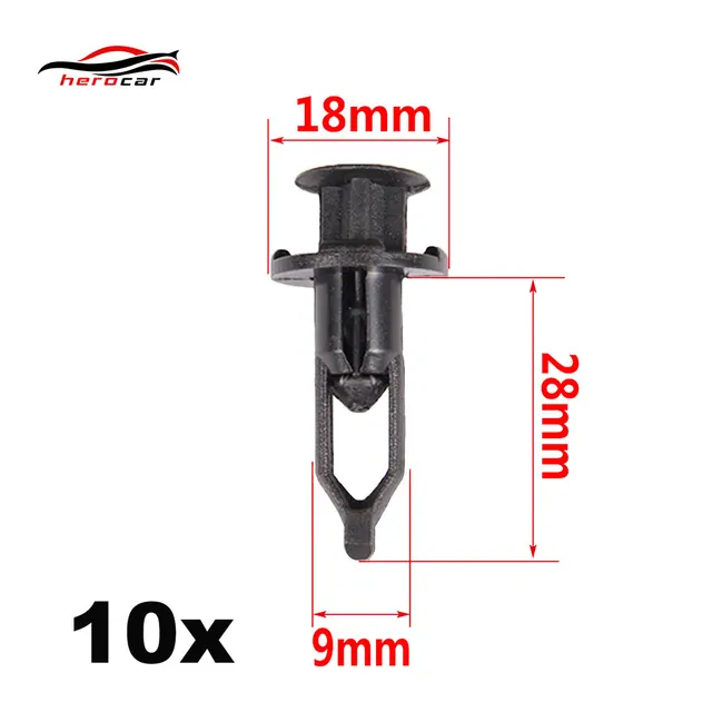 In Stock New 10x 9mm Nylon For Toyota Bumper Cover Clips 52161 16010