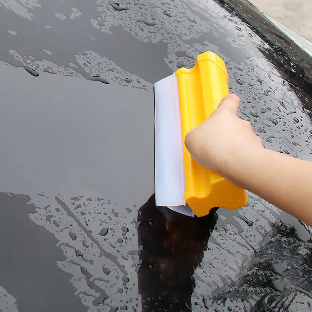

Double Row Silicon Car Cleaning Tools Windshield Easy Cleaner Window Cleaning Wipe Squeegee Drying Blade 12.13