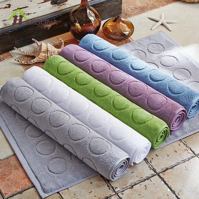 HAKOONA Hotel Foot Towels Thick Bathroom Mats 75 Cm X 50 Cm Cotton