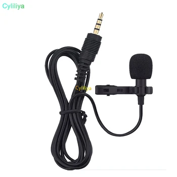 

400pcs Mini 3.5mm Jack Microphone Lavalier Tie Clip Microphones Microfono Mic For Speaking Speech Lectures 1.5m Long Cable