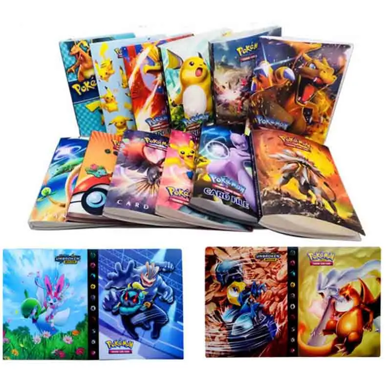 

240pcs Holder Album Toys For Novelty Gift Pokemon Cards Book Album Book Top Loaded List Playing Cards