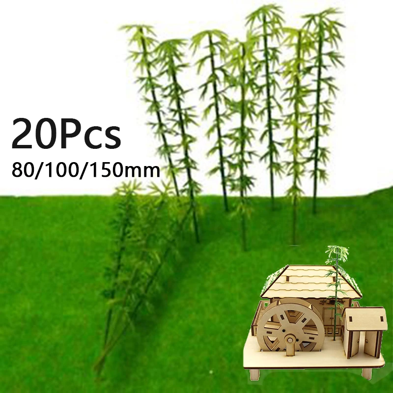 20 шт модель бамбуковые Весы Модель бамбуковые лесные железные дороги парковый, садовый расположение пейзажей DIY
