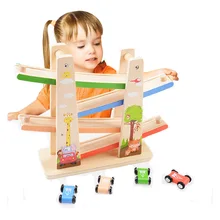 Wooden Slide Car Set Wooden Train Track Friends Forest City Railway Car Model Puzzles Wooden Early Educational Toys For Children Wooden Slide Car Set Wooden Train Track Friends Forest City Railway Car Model Puzzles Wooden Early Educational Toys For Children
