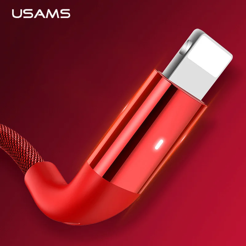 USAMS الهاتف المحمول كابل ل فون XR XS 7 6 مزين كابل شحن سريع للإضاءة الكابلات مزامنة بيانات كابل يو اس بي iOS 12 11 USAMS الهاتف المحمول كابل ل فون XR XS 7 6 مزين كابل شحن سريع للإضاءة الكابلات مزامنة بيانات كابل يو اس بي iOS 12 11