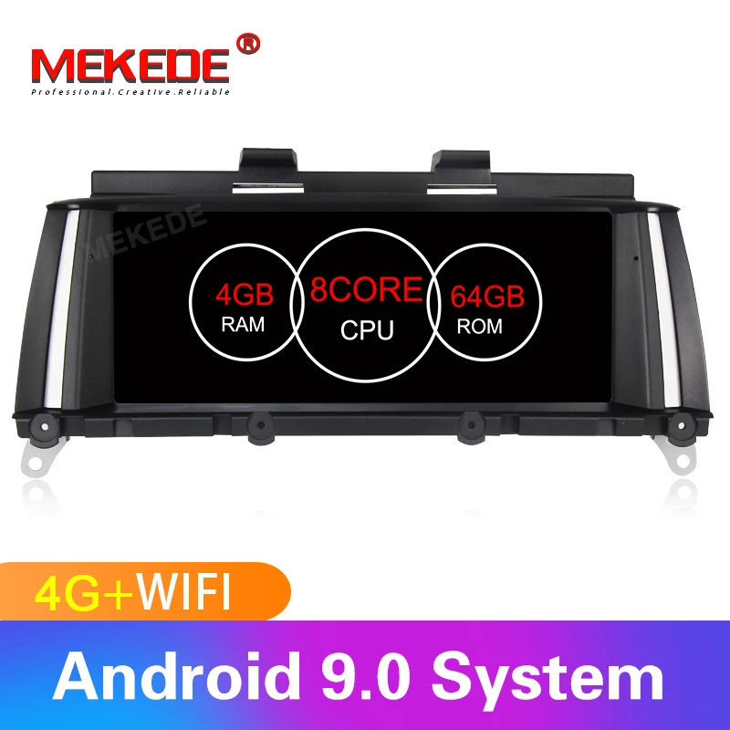 

Mekede android 9.0 4GB RAM 64GB ROM Car Multimedia player Auto radio fit for BMW X3 F25 X4 F26 central multimidia GPS navigation
