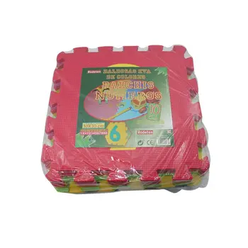 

Fashion carpet rubber Eva puzzle 10pieces Mod. numbers