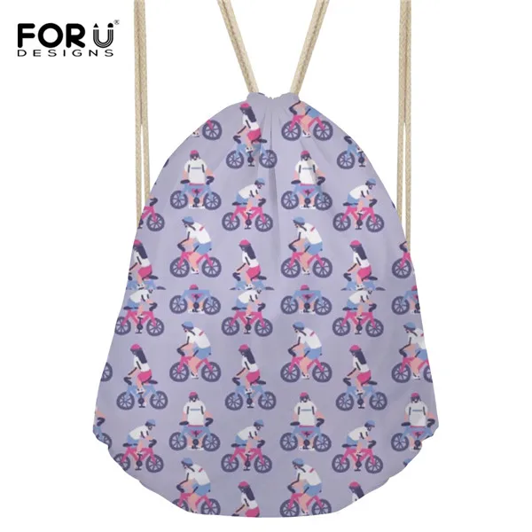 Forudesigns drawstring сумка Для женщин спортивные шаблон рюкзак Обувь для девочек мультфильм пляжная сумка дети милые Колледж Вышивка Крестом Пакет путешествие в подарок BOLSOSПляжные рюкзаки - Цвет: SS0347Z3