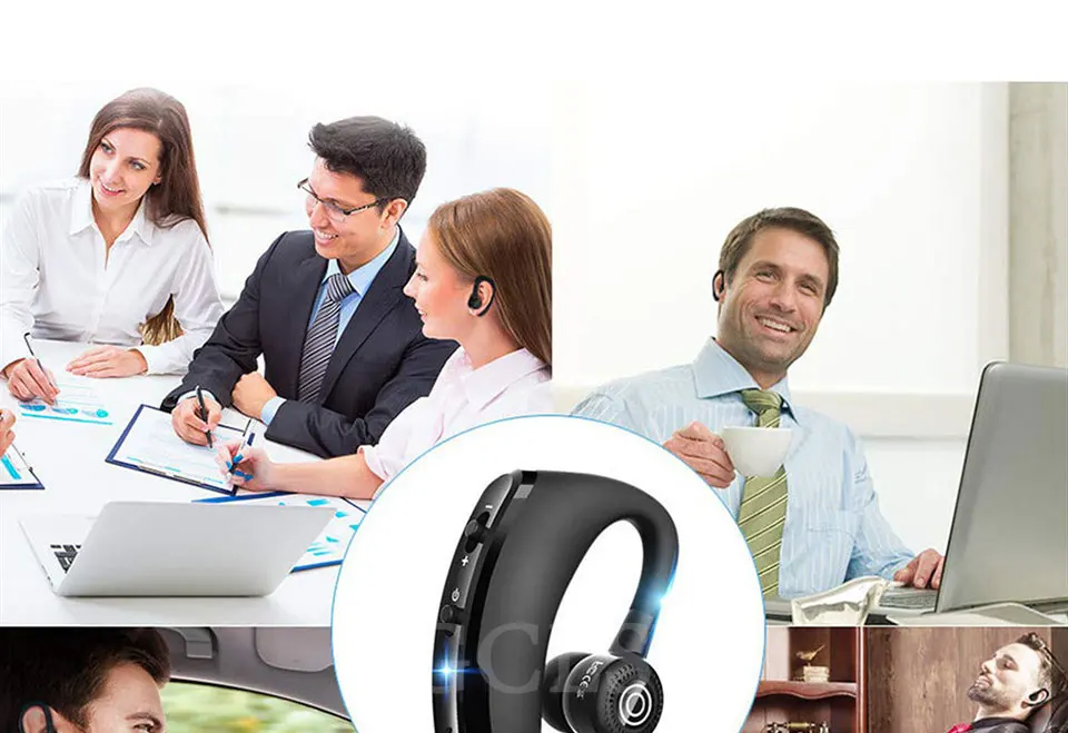 FGCLSY New V9 Wireless Bluetooth Earphone Stereo Handsfree call Business Headset with Mic For iPhone Samsung