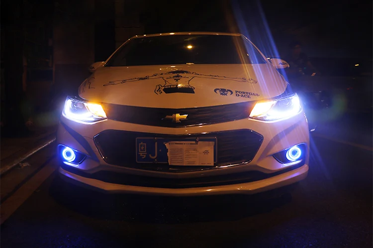 Автомобильный Стайлинг Головной фонарь для Chevrolet Cruze фары светодиодный фонарь двойной U светодиодный drl H7 hid Биксеноновые линзы ближнего света