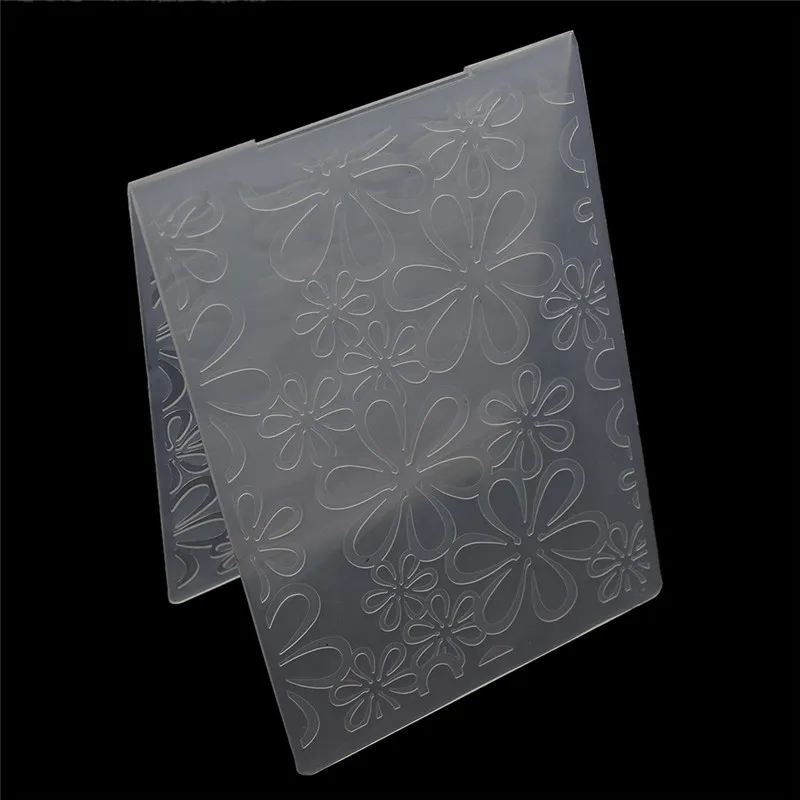 Spray Embossing Folder Plastic Leaves Flowers Rectangle Embossing Folders DIY Handmade Scrapbooking Supplies Tools Wholesale - Цвет: 3