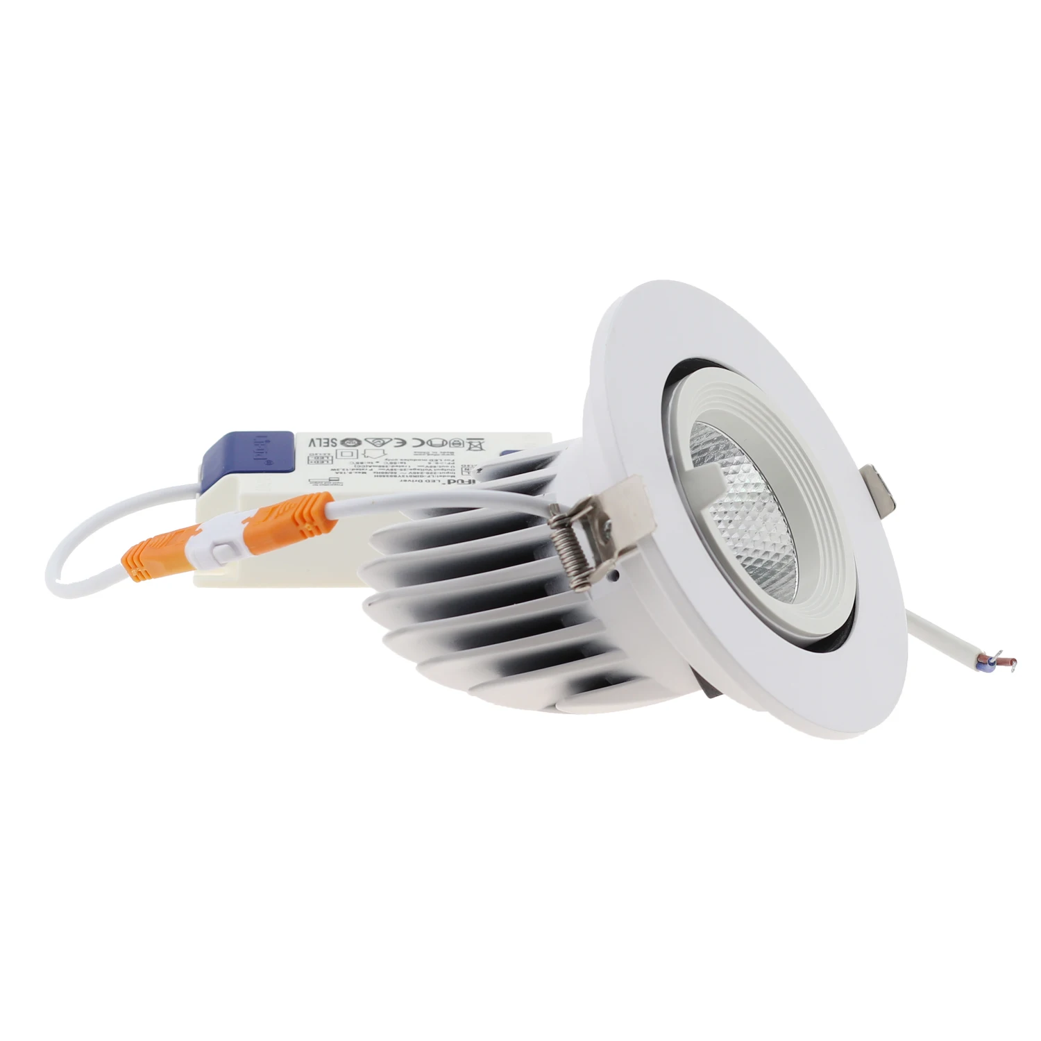 30W Round Gimbal White Down Truck Lighting High Quality Led Elephant Trunk Light 6000K