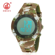 Спортивные Цифровые мужские наручные часы стиль милитари, военный, водонепроницаемый резиновый будильник Дата светодиодный часы Дети Мальчики Часы Подарки relogio masculino Топ