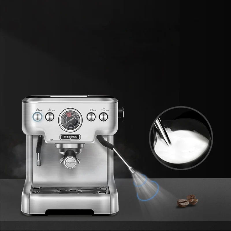 Кофе машина эспрессо чашки парового типа полуавтоматическая 20 бар Домашний коммерческий вспениватель молока из нержавеющей стали