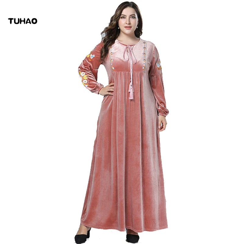 Long sleeve fall dresses plus size