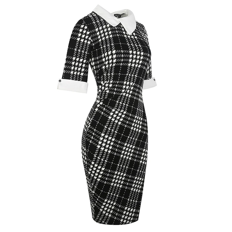 tartan work dress