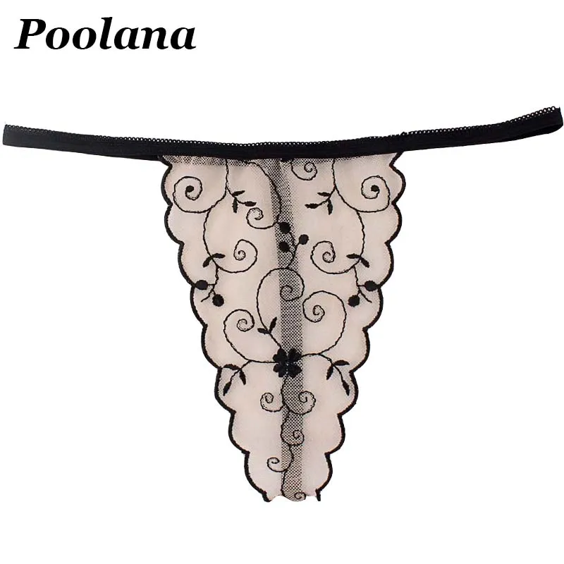 

Sexy Lingerie Cosplay Embroidery Sheer Lace Mesh Floral G String Thong T Back Underwear Briefs