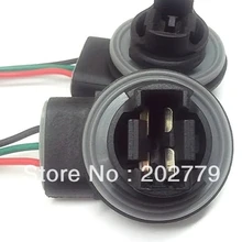 Longyue 10 шт. 3156/3157 гнездо лампы тормозной сигнал поворота провода для освещения провода светодиодный свиньи хвост разъем 10 см провода