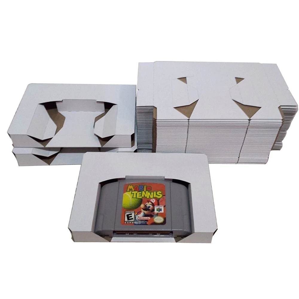 

10pcs a lot For N64 Carton Replacement Inner Inlay Insert Tray PAL & NTSC for Nintendo 64 CIB Game Cartridge