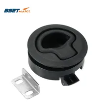 Лучший MATEL черный нейлон без ключа флеш лодка морская защелка промывка защелки шлак подъемная ручка палубный люк морское оборудование