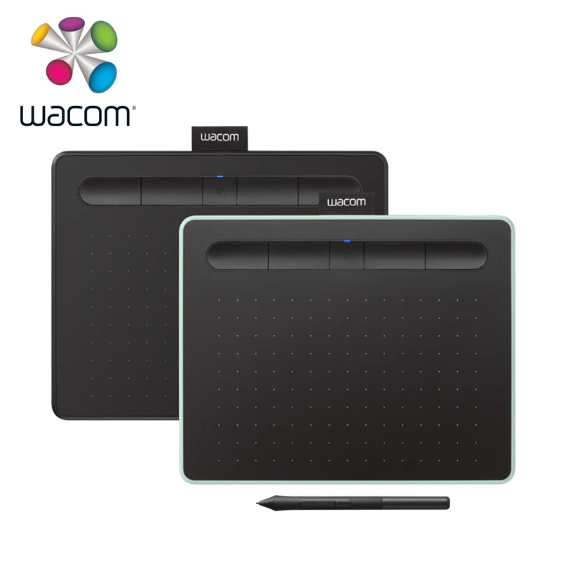 

Wacom Intuos CTL-6100WL Wireless Graphic Tablet with 3 Bonus Software Included, 10.4" x 7.8"in , Black with Pistachio Color