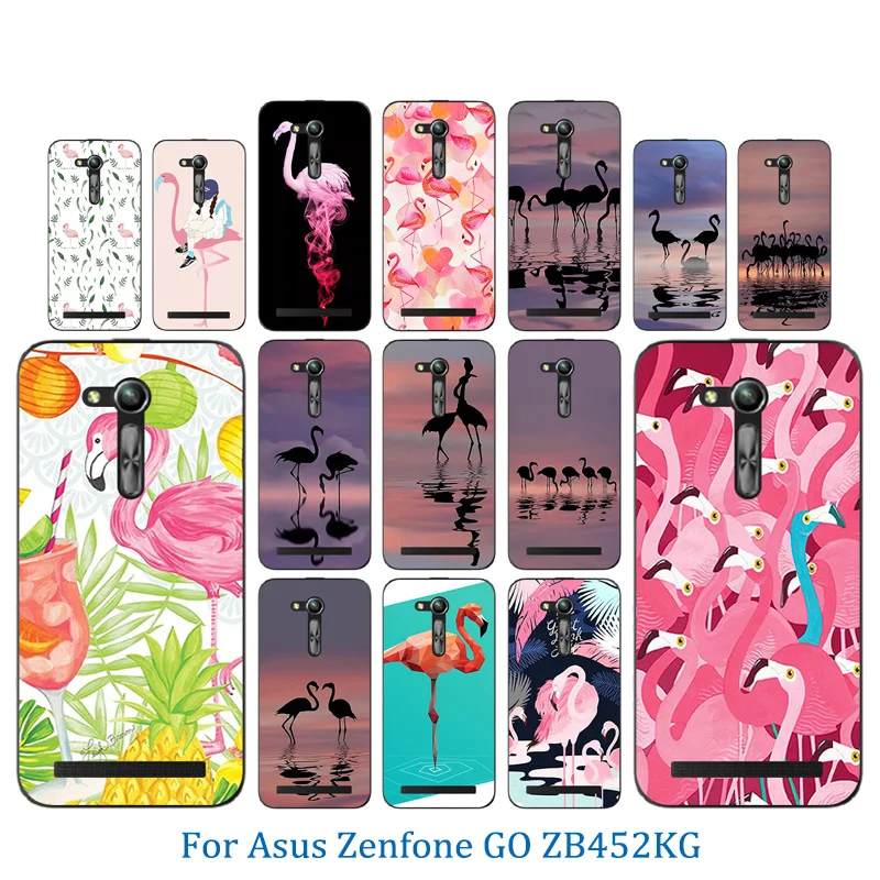 Phone Case 4.5 inch For Asus ZB450KL Capa Flamingos Pattern Zenfone GO 2nd Gen ZB452KG ASUS_X014D Full Protection Coque |
