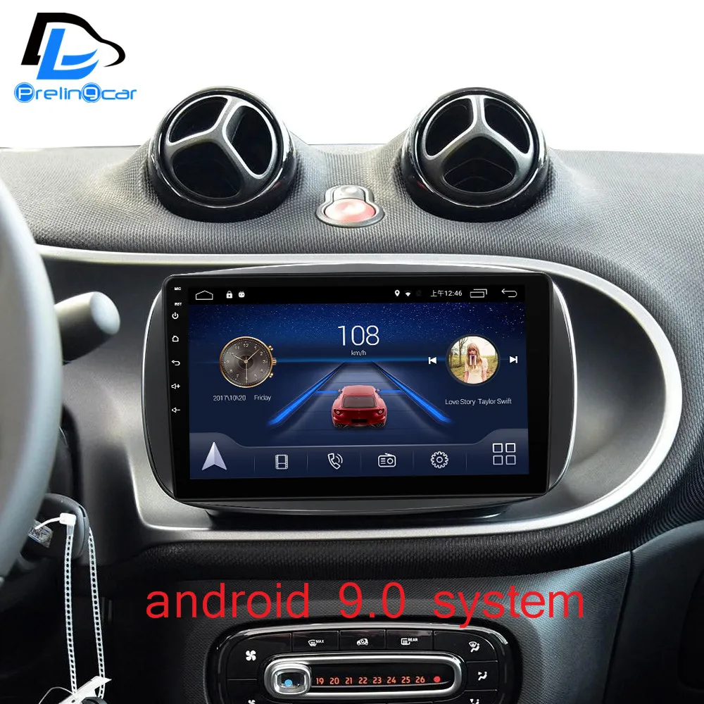 Flash Deal Android 9.0  Car DVD Player Multimedia Radio for Mercedes/Benz Smart Fortwo 2016 WiFi BT GPS stereo 1