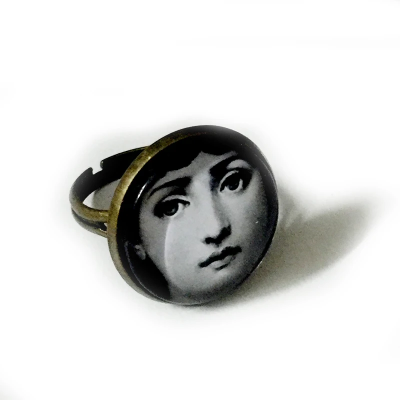 

retro Italy millian designer piero fornasetti plate pattern creative Ring/decorative craft lovely gift classical elegance decor