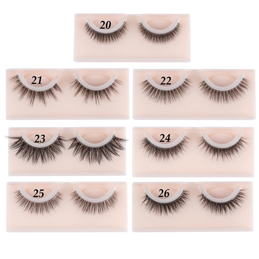 

Reusable 5D Faux Mink False Eyelashes Self-Adhesive Eyelash Extension Natural Curly Eyelashes Self Adhesive Eye lashes Makeup