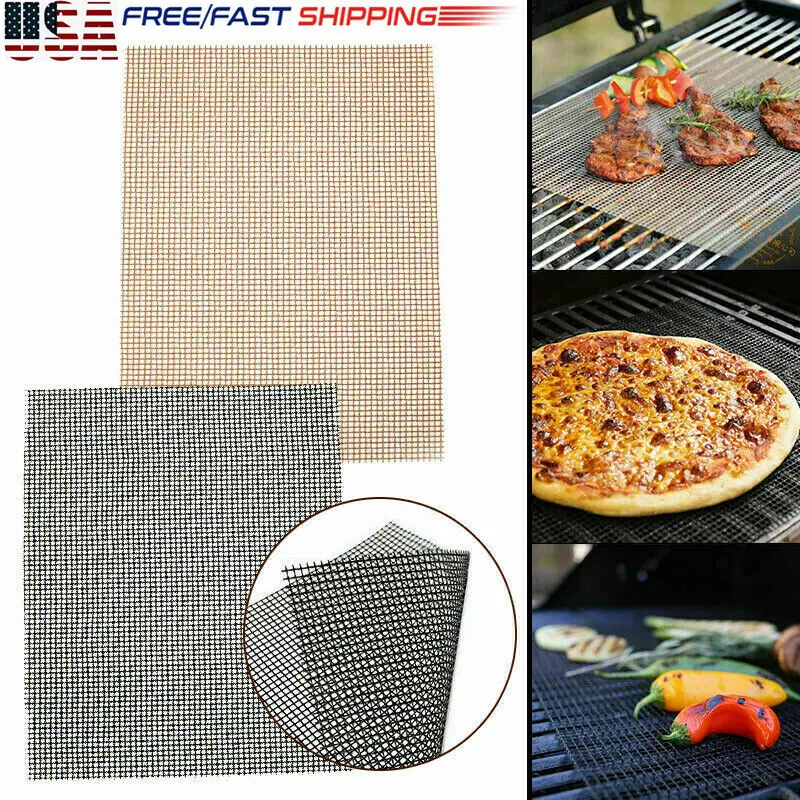 

MINTIML NEW ORIGINAL GRILL MAT BBQ Grill Mesh Mat Non-Stick Cooking Sheet Liner