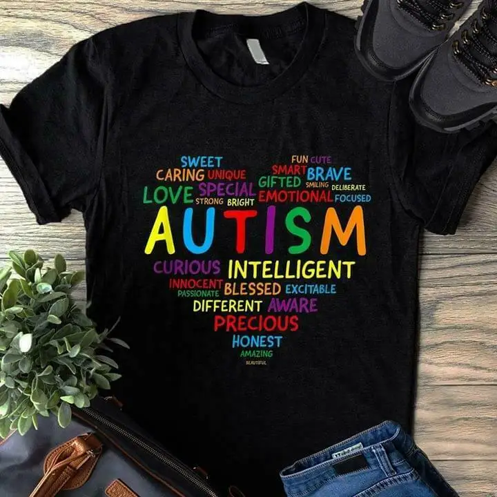 

Autism Definition Caring Sweet Special Curious Intelligent Brave Men T Shirt