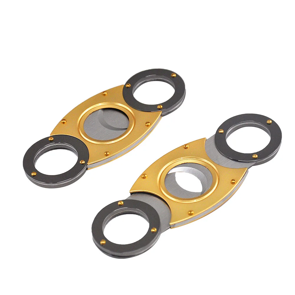 

FOCUS Cigar Cutter Stainless Steel Guillotine Smooth Double Cut Blade 62 Ring Metal Cuban Durable Cigar Cutter Knife Scissor