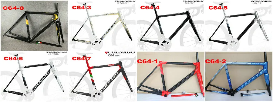 Colnago C64 художественный Декор Белый Черный Серебристый глянцевый углеродный Дорожный полный велосипед 48 см 50 мм 52 см 54 см 56 см