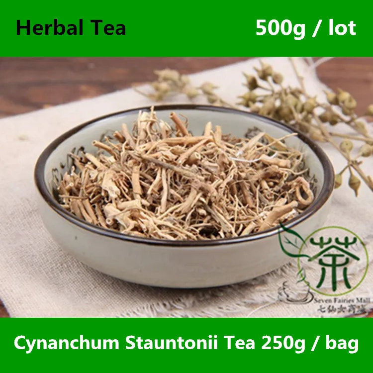 

Phlegm Cough Cynanchum Stauntonii Tea 500g, Featured Wild Pure Cynanchum Herbal Tea, Genuine Natural Liu Ye Bai Qian Dried Roots