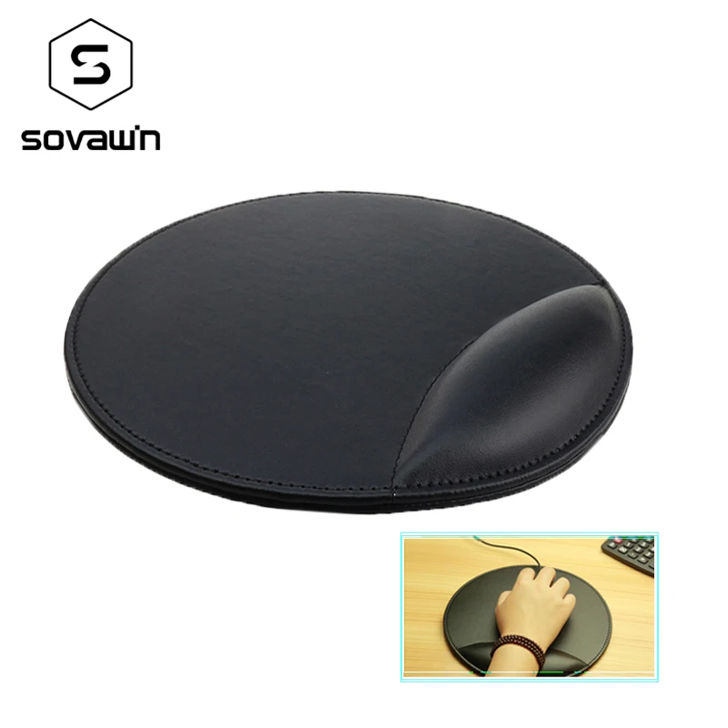 

SOVAWIN Mouse Pads Black Mouse Mat Leather Anime Wrist Rest Gaming Mouse Pad Slip Natural csgo Lock Edge for PC for Notebook