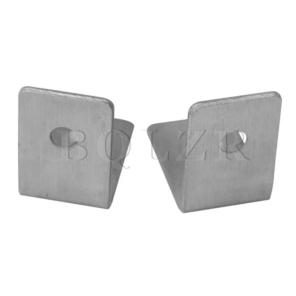 BQLZR 10 штук 2,8x1,8x2,8 см Нержавеющая сталь серебро 90 градусов угловой кронштейн