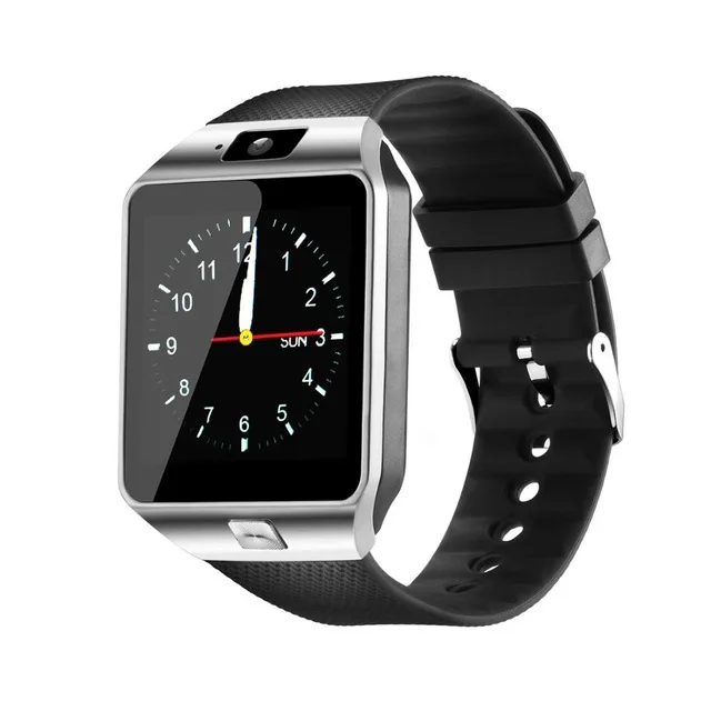 Смарт часы DZ09 Bluetooth Smartwatch Android телефонный звонок Relogio 2G GSM SIM TF карта камера для iPhone samsung HUAWEI PK GT08 A1 - Цвет: Серебристый