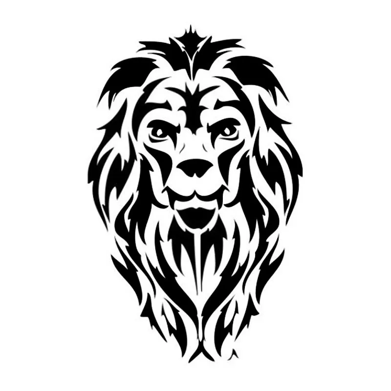 8.4*13CM Lion Head Decal Vinyl Car Sticker Decorative Car Styling