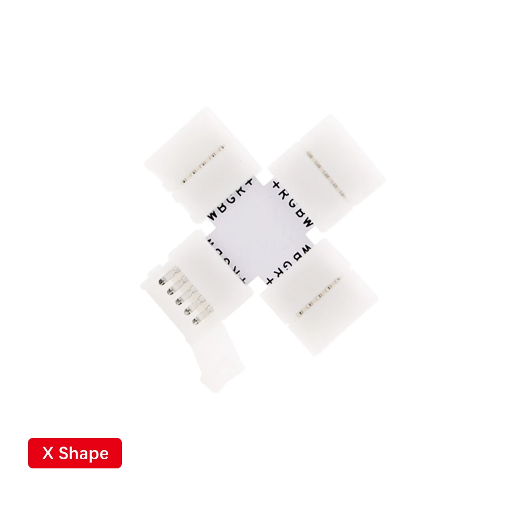 5 контактный зажим для светодиодной ленты RGBW RGBWW разъем шириной 10 мм 5050 RGB + W WW