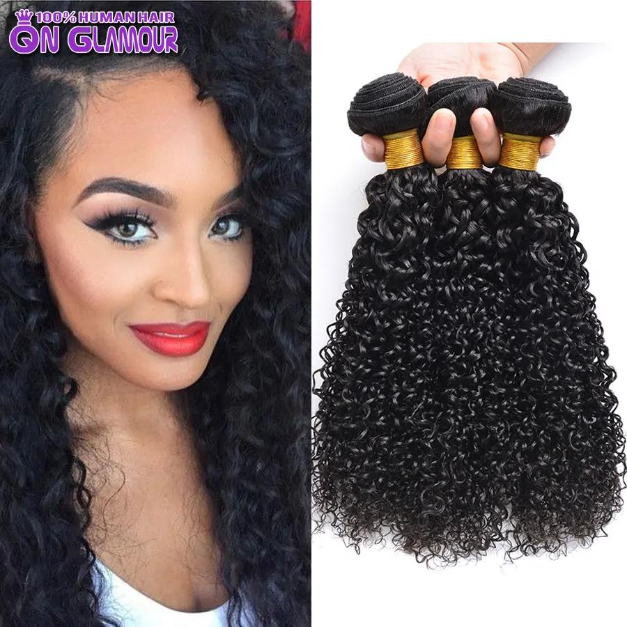 Online Shop Cheap Remy Brazilian Jerry Curl Human Hair Weave 4
